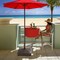 Casafield Patio Umbrella Base – Weighted Stand with Wheels for Outdoor / Lawn or Pool Deck Umbrellas